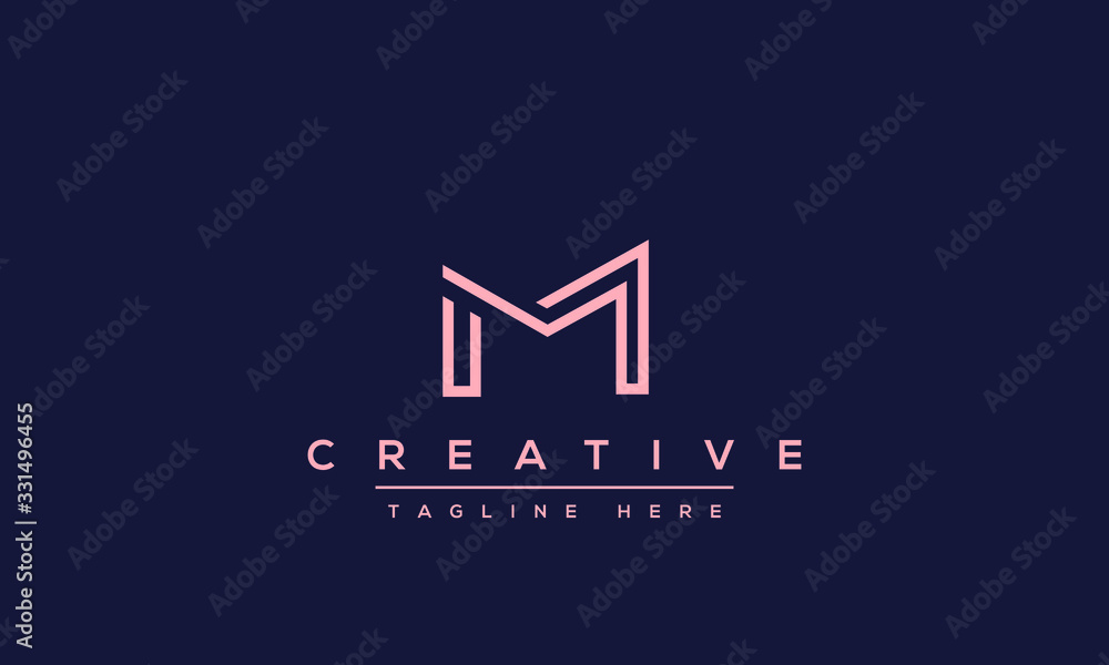 Unique modern creative elegant Letter M logo design or MM initials vector monogram symbol. Unique modern creative elegant Letter M logo design or MM initials vector monogram symbol.