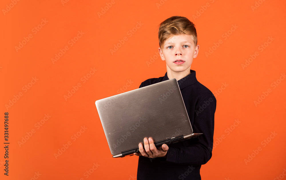 Modern profession. Modern education for kids. Study programming. Student with laptop computer. Child using pc. Life online. Surfing internet. Social networks and blog. Modern information source Modern profession. Modern education for kids. Study programming. Student with laptop computer. Child using pc. Life online. Surfing internet. Social networks and blog. Modern information source