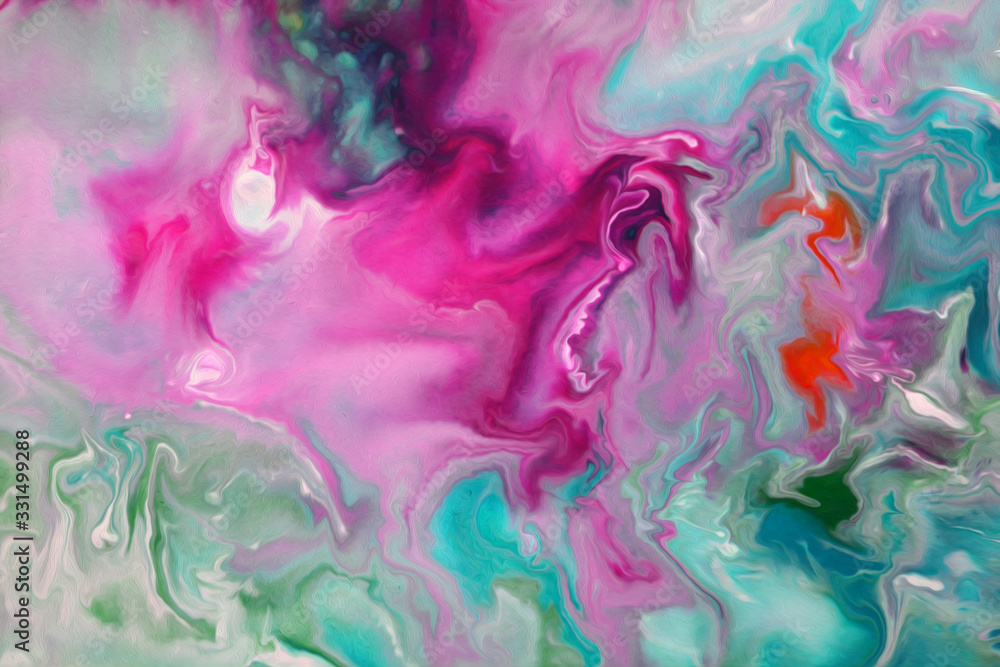 Fototapeta premium abstract background from a mixture of acrylic paints. Wallpaper, banner, design background