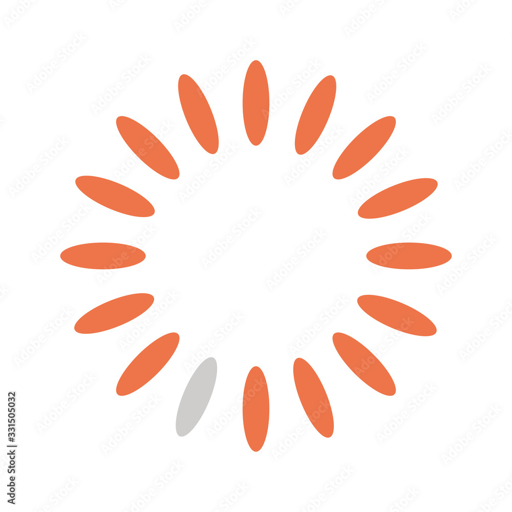 lines loading circle flat style icon vector design lines loading circle flat style icon vector design