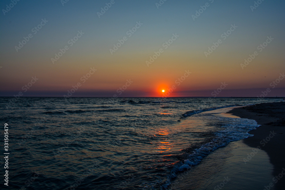 Fototapeta premium sunset over Black sea