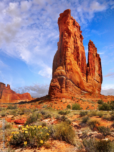 Arches National Park rock in desert landscape Utah USA