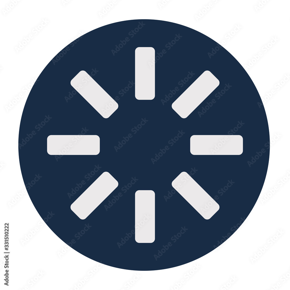 lines loading circle block style icon vector design