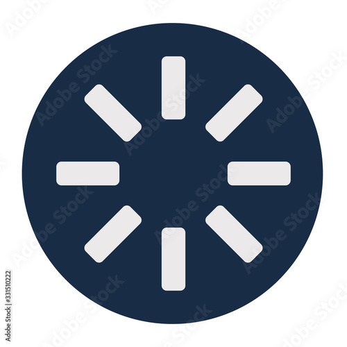 lines loading circle block style icon vector design photo