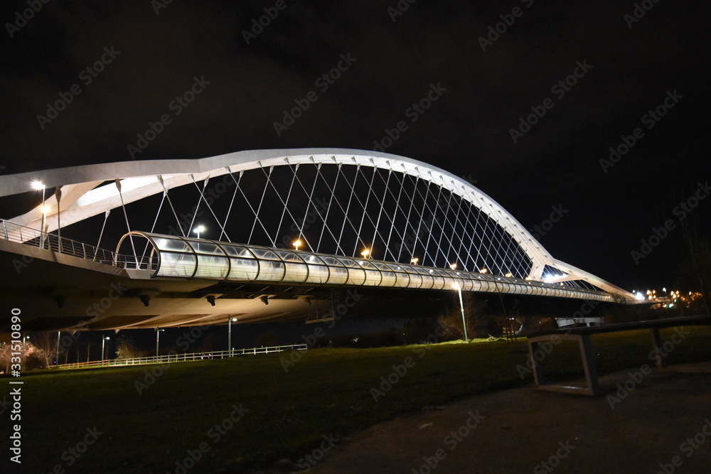 Fototapeta premium Puente Tercer Milenio, Zaragoza