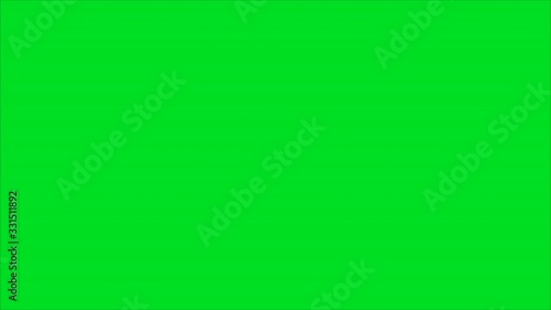 Blood splash  on green screen background 