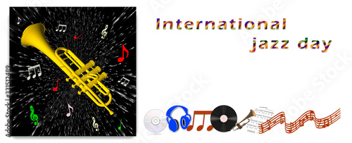 Día internacional del jazz. Día internacional según las resoluciones que conmemoran las Naciones Unidas. photo