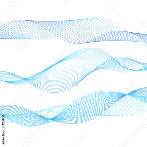 Beautiful background design with different waves
