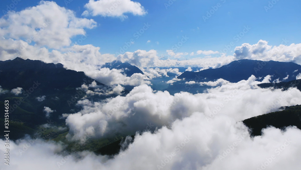 Mountain & Cloud - Annecy Lake (FR) - drone - photo