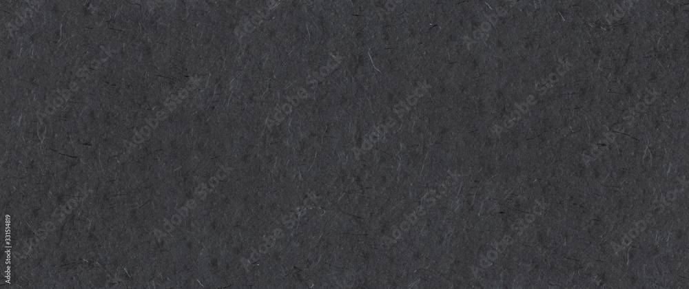 Natural nepalese recycled black paper. Banner texture