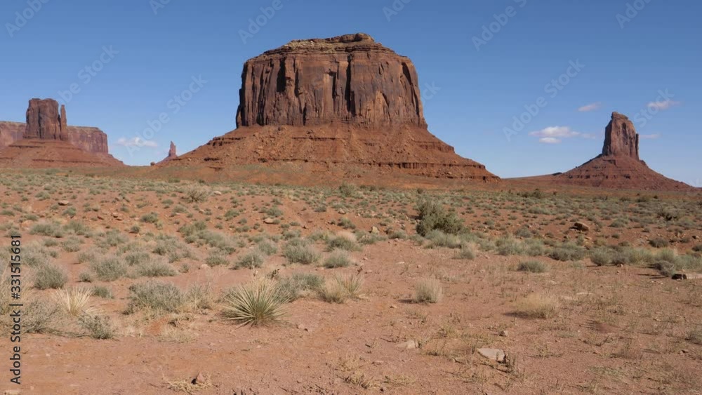 Remains Of Red Sandstone Rock Formations In Monument Valley Usa Remains Of Red Sandstone Rock Formations In Monument Valley Usa