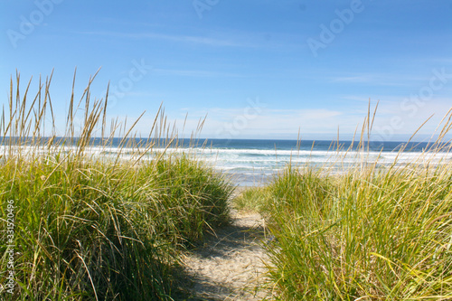 Fototapeta Naklejka Na Ścianę i Meble -  Sandy Path to the beach and sea