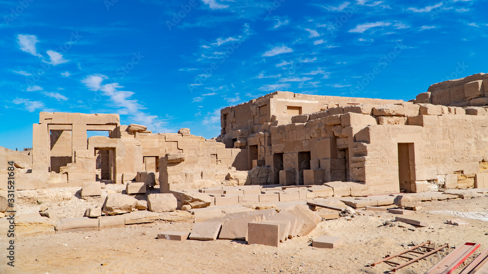 The Mortuary Temple of Seti I is the memorial temple of the New Kingdom Pharaoh Seti I. It is located in the Theban Necropolis in Upper Egypt, across the River Nile from the modern city of Luxor. The Mortuary Temple of Seti I is the memorial temple of the New Kingdom Pharaoh Seti I. It is located in the Theban Necropolis in Upper Egypt, across the River Nile from the modern city of Luxor.