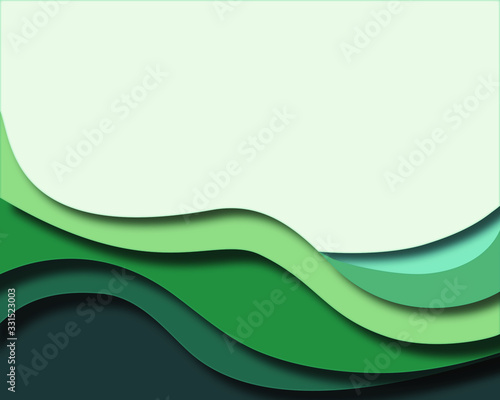 Vector for book cover, banners, flyers, posters, brochures, invitations, presentations. 3D abstract background and paper cut shapes. Colorful carving art.