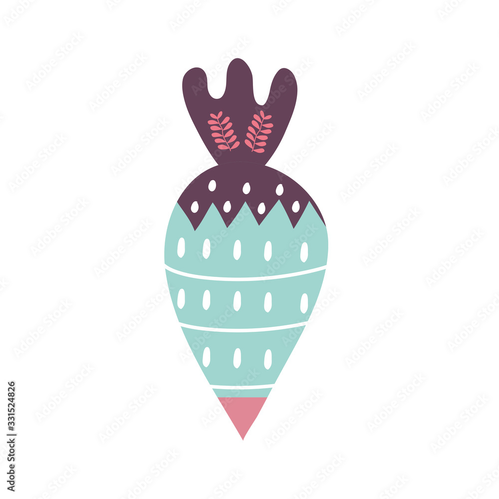Isolated pastry bag flat style icon vector design Isolated pastry bag flat style icon vector design