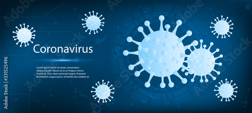 Coronavirus outbreak and coronavirus flu background. Coronavirus 2019-nKoV. Pandemic health risk, immunology, virology, epidemiology concept.