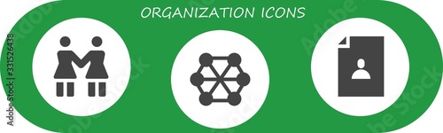 organization icon set