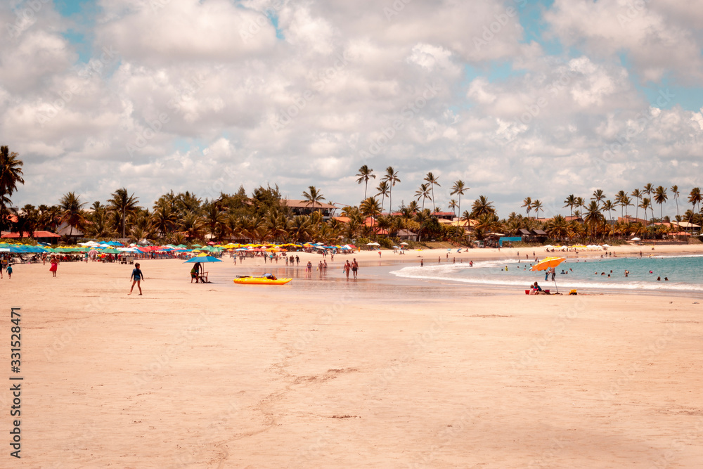 Naklejka premium Porto de Galinhas Beach - Pernanbuco Brazil