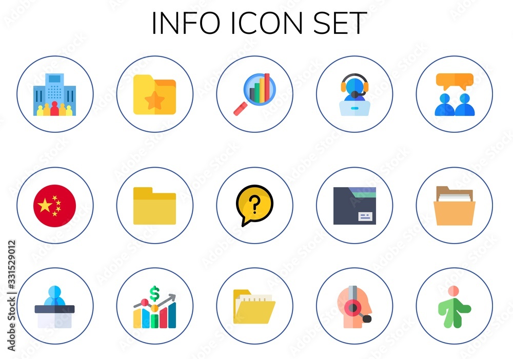 Modern Simple Set of info Vector flat Icons Modern Simple Set of info Vector flat Icons