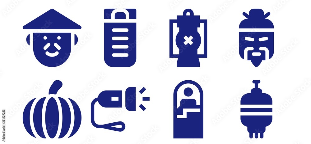 Modern Simple Set of lantern Vector filled Icons Modern Simple Set of lantern Vector filled Icons