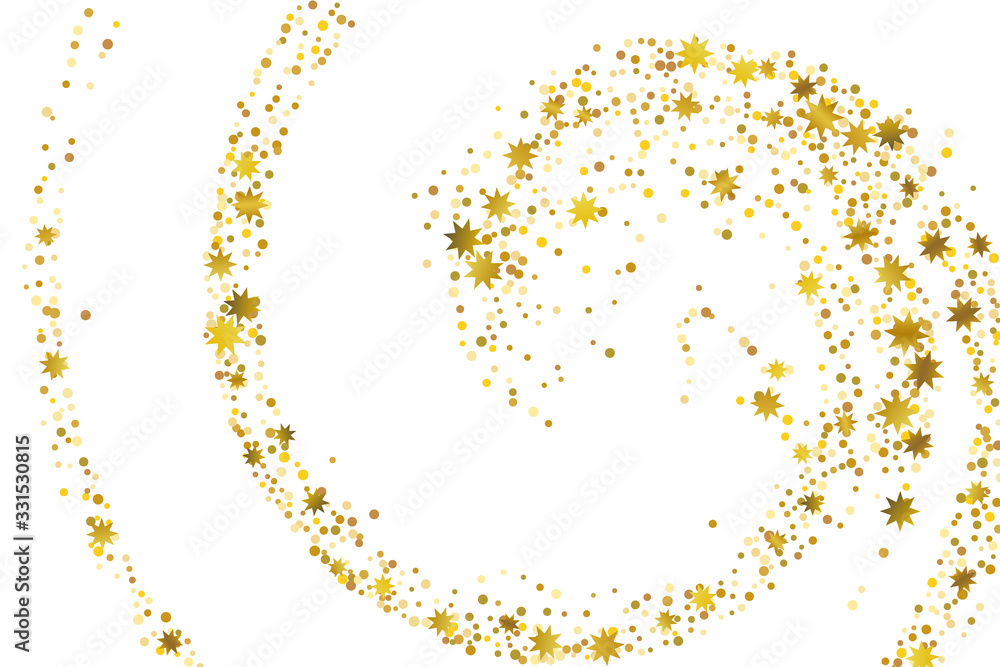 Golden glitter confetti. Golden glitter confetti.