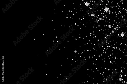 Silver glitter confetti.