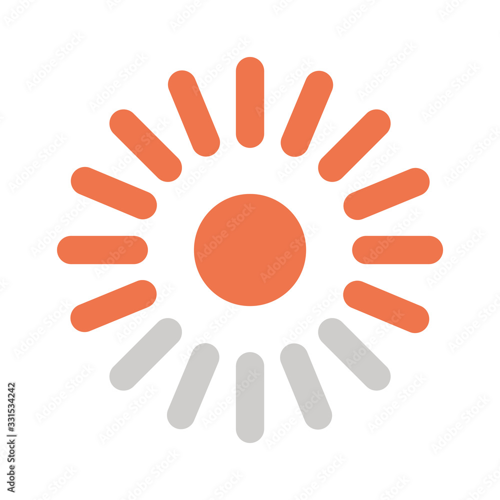 lines loading circle flat style icon vector design lines loading circle flat style icon vector design