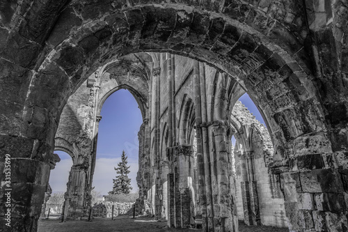 Ruins of old church in Zsambek - Hungary