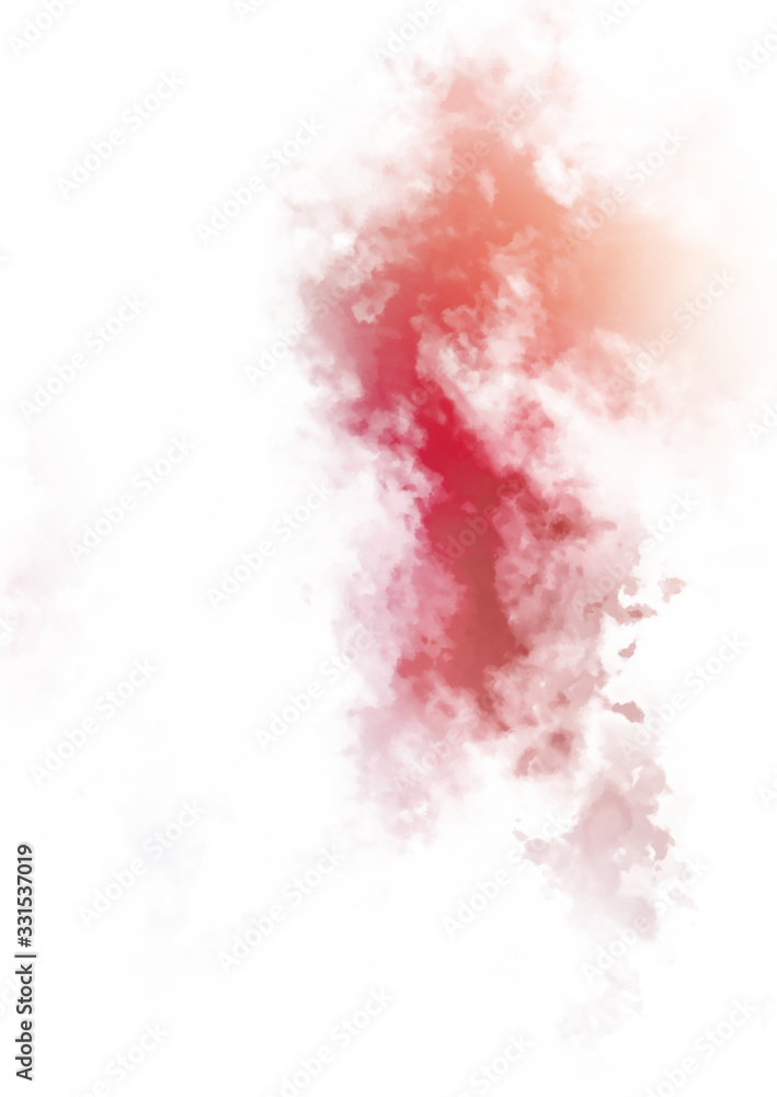 Fototapeta premium Abstract colorful watercolor on white background. Digital art painting.