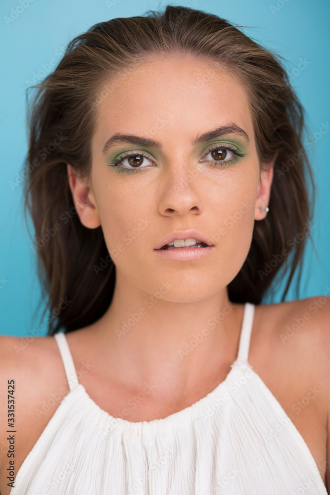 Portrait of young woman with light make up Portrait of young woman with light make up