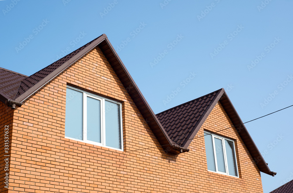 roof of newly builded house