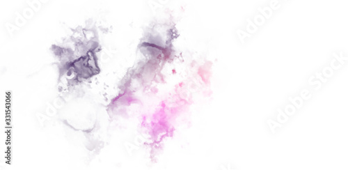Abstract colorful watercolor on white background. Digital art painting. © Hybrid Graphics