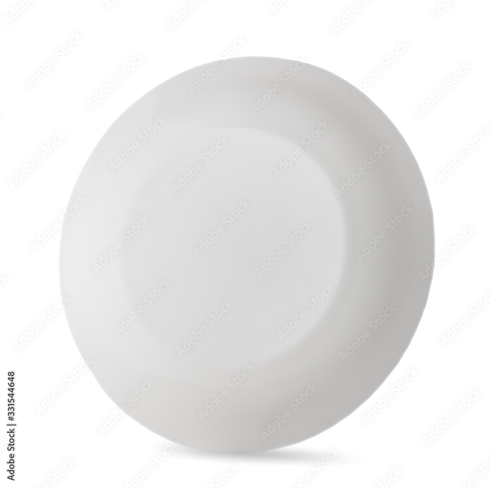 White plate on an isolated background White plate on an isolated background