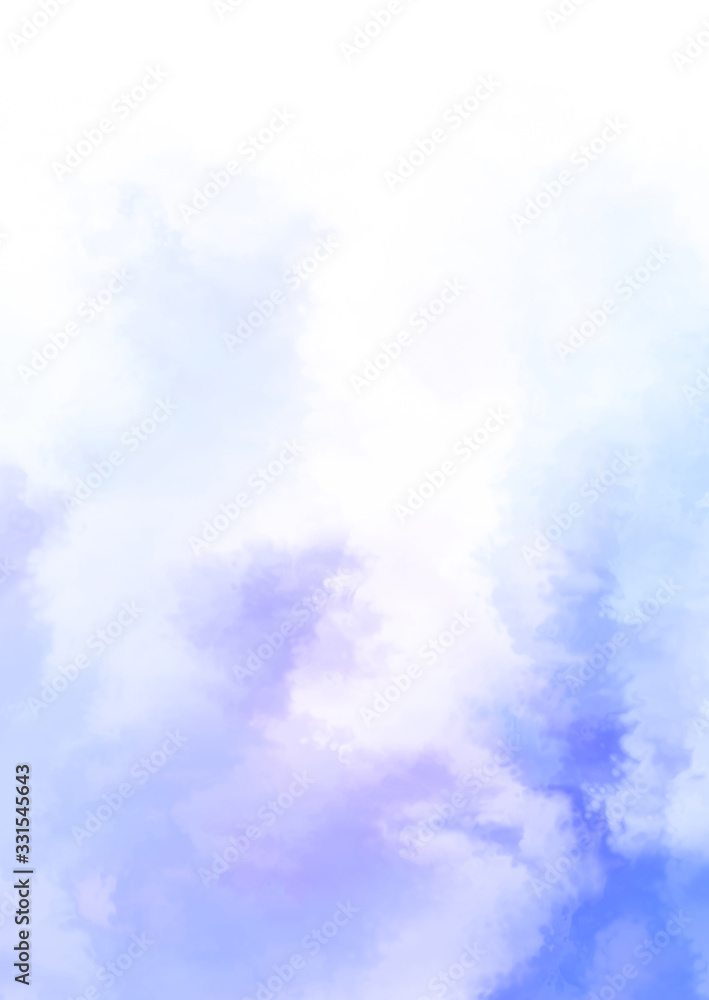 Obraz premium Abstract colorful watercolor on white background. Digital art painting.