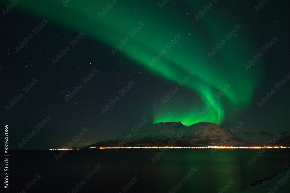 Nordern Lights at Lyngen Fjord, Norway