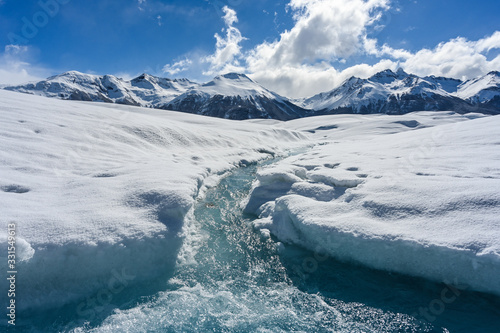 Stream on Perito Moreno glacier