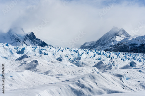 View on top of Perito Moreno glacier