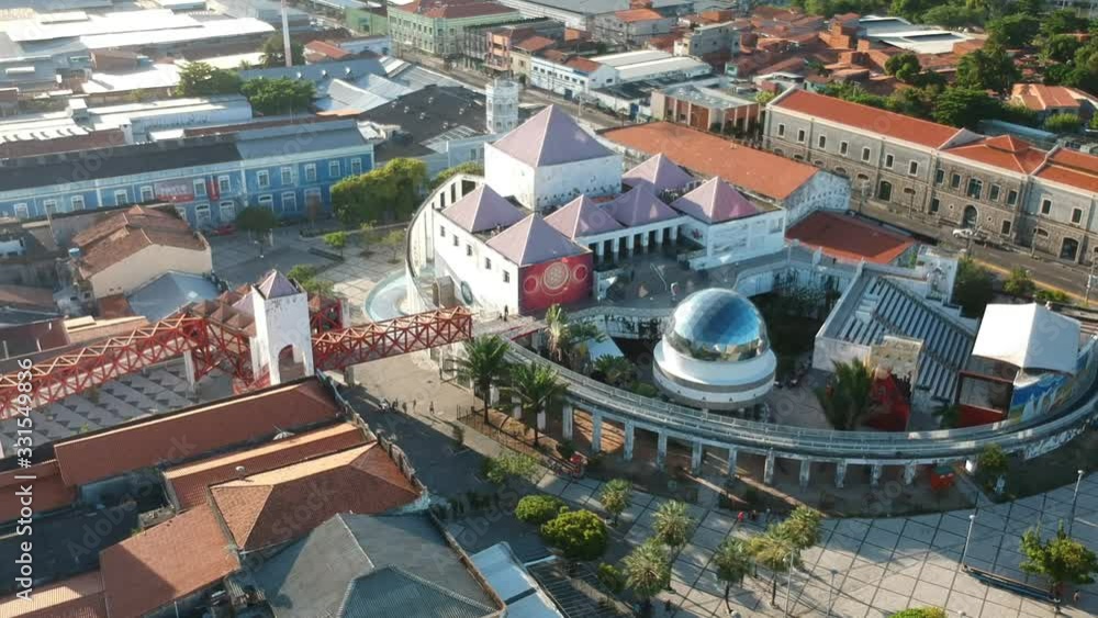 Vista aérea do Centro de Cultura Dragão do Mar em Fortaleza, Ceará, Brasil