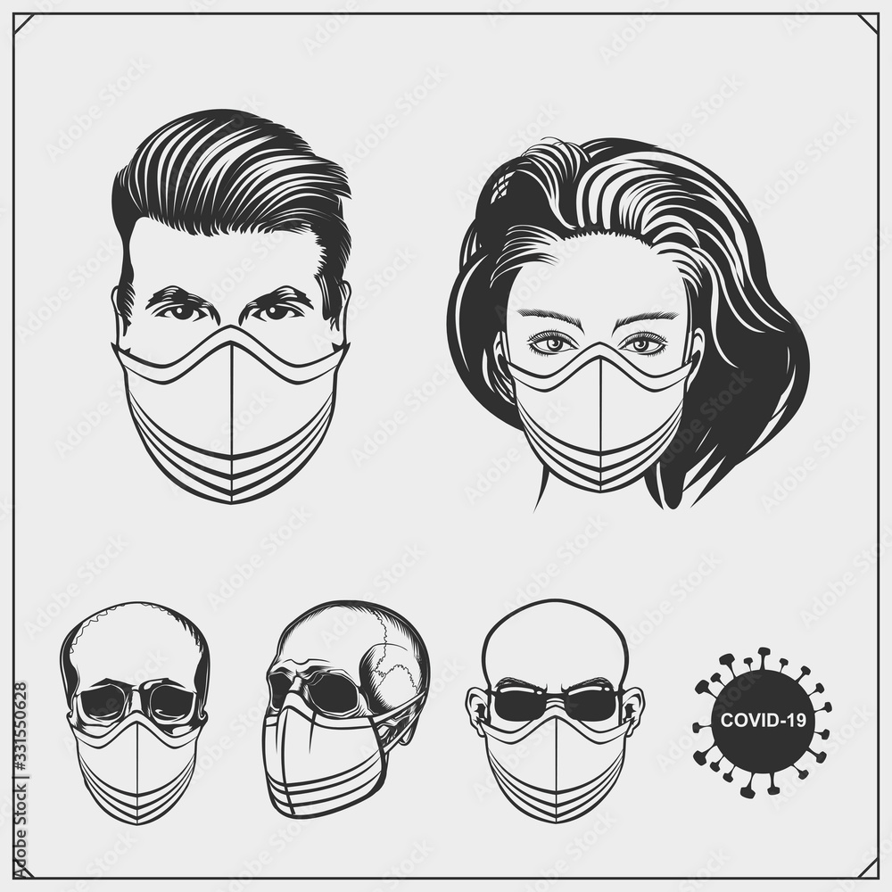 World coronavirus and quarantine. Stop the epidemic. Stay at home.