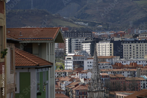 Urban view in the town of Bilbao