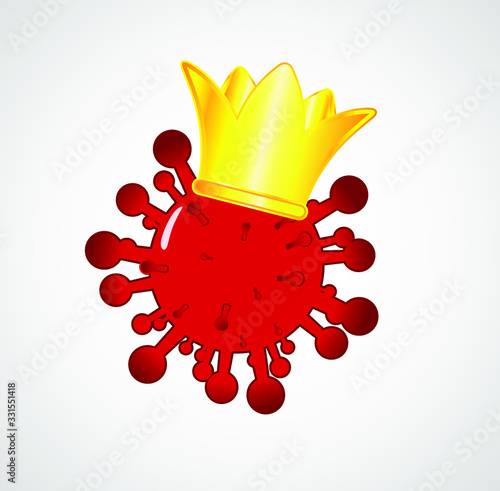 Coronavirus Bacteria  Icon, 2019-nCoV Novel Coronavirus Bacteria.