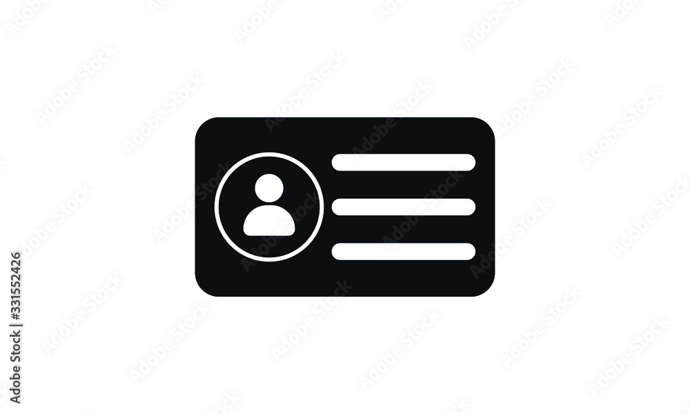 ID Card Identification Card Icon Vector Design Illustration ID Card Identification Card Icon Vector Design Illustration