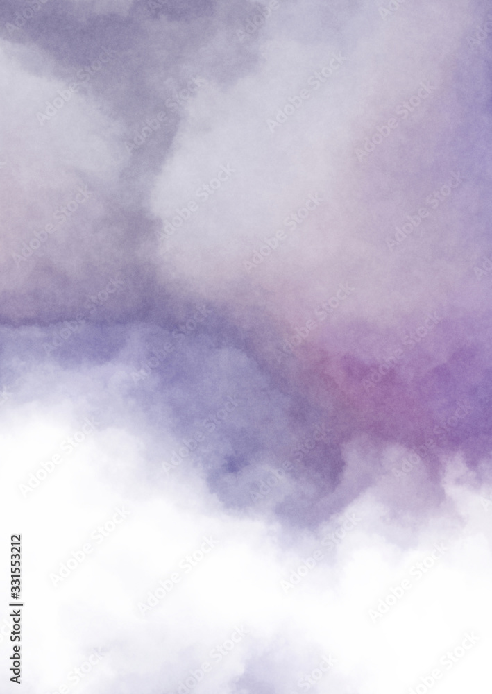 Naklejka premium Abstract colorful watercolor on white background. Digital art painting.