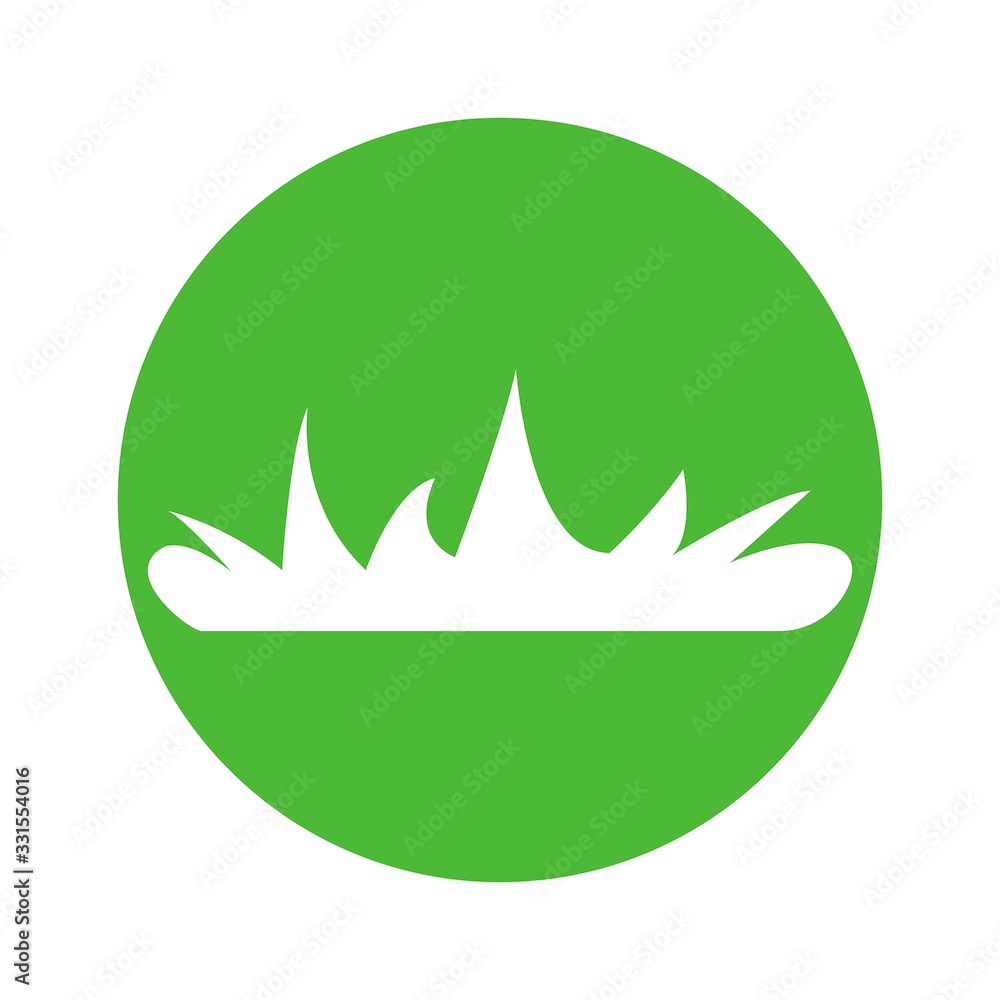 Obraz premium grass logo