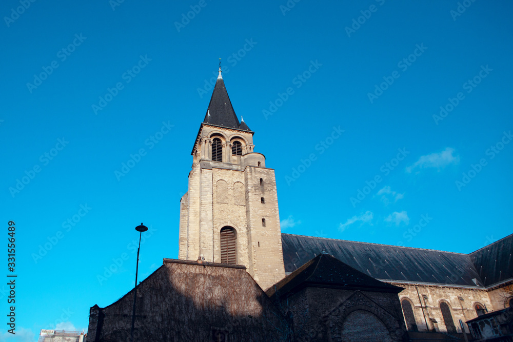 Fototapeta premium Eglise de Saint Germain des Pres , church in Paris 
