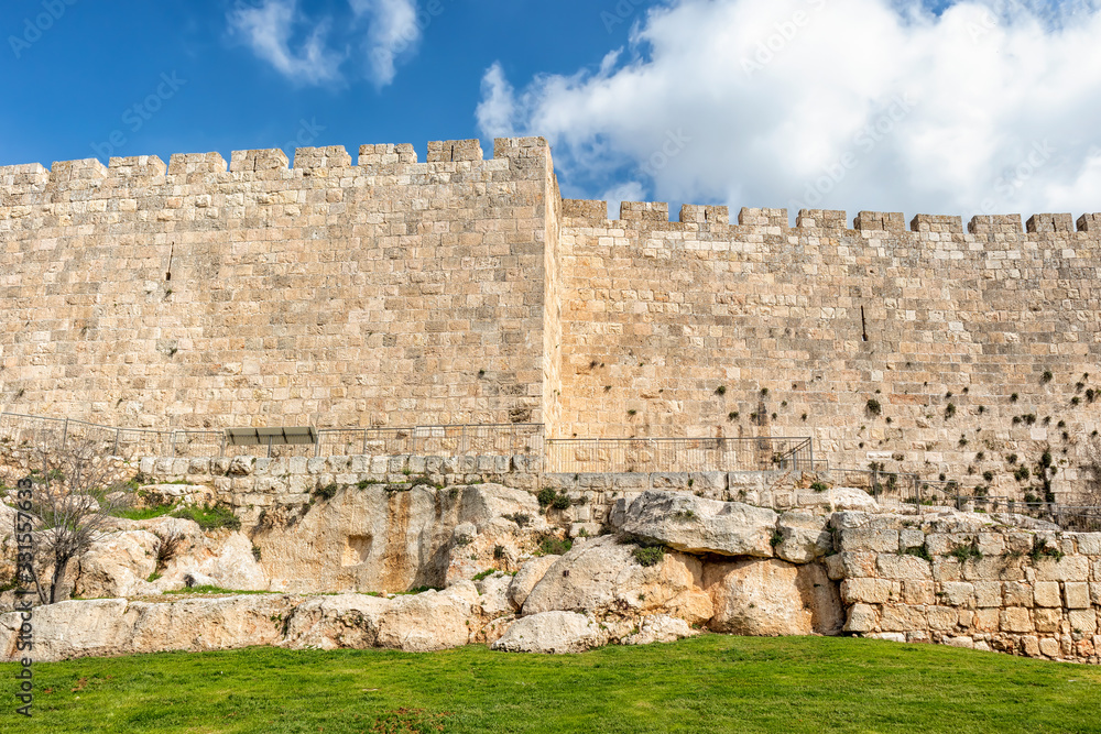 The Majestic Stone Walls of Jerusalem's Old City