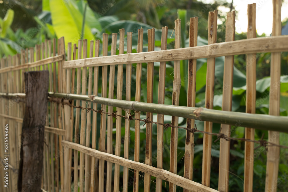 wooden fence and fence wooden fence and fence