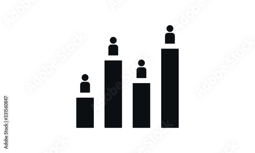 Exit polling icon vector illustration
