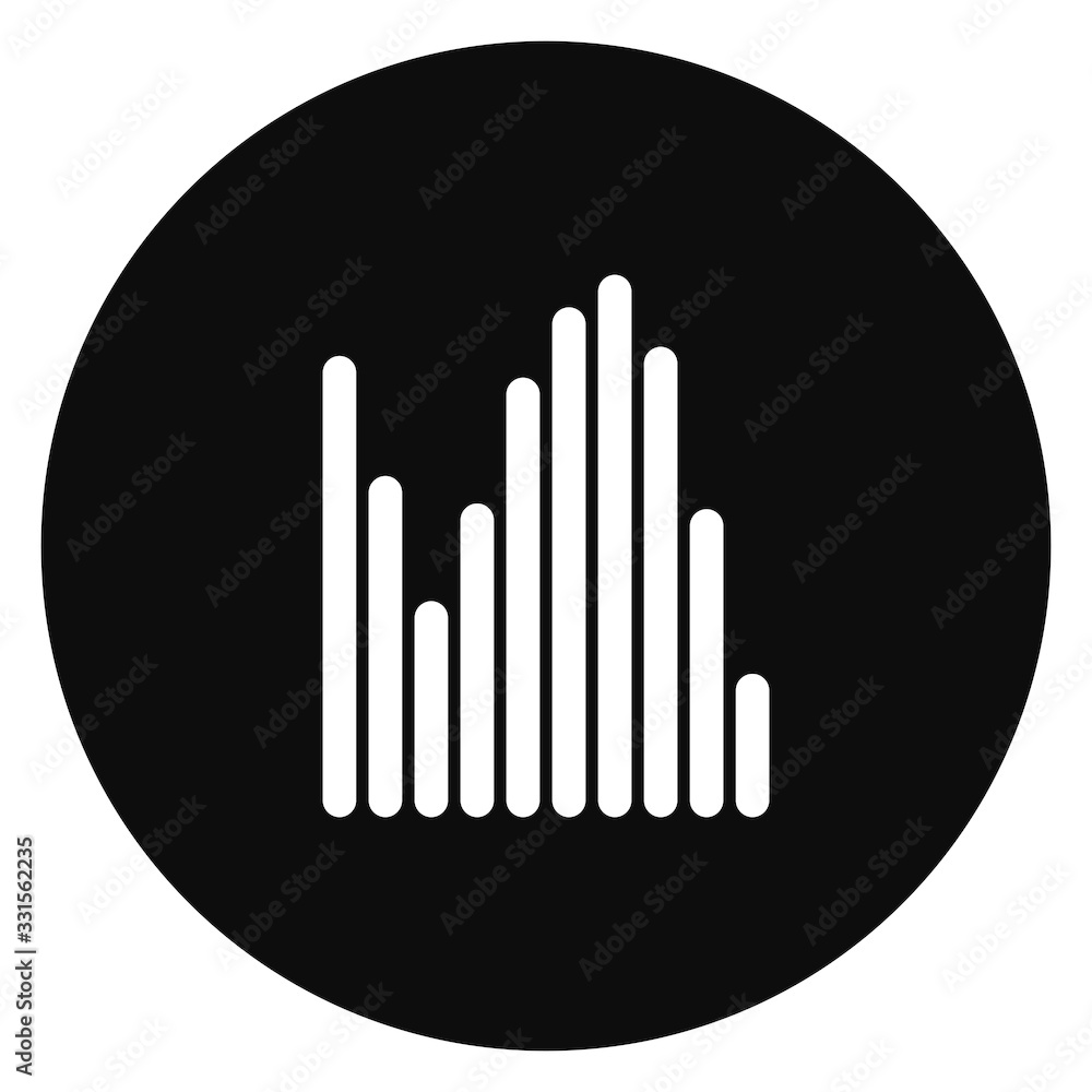 Fototapeta premium sound wave music logo