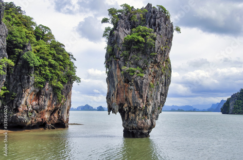Famous James Bond island near Phuket in Thailand © jovannig